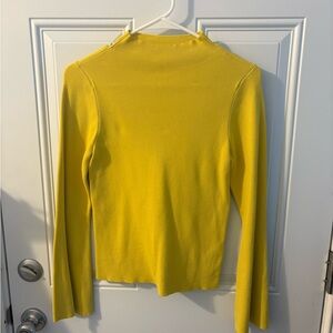 Anthropologie Maeve Mustard Yellow Top